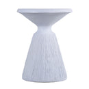Outdoor End Table, Round Garden Stool - Aqua Grey