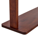 Hanger Double Layer Coat Rack With Solid Wood Partition - Gold / Walnut