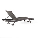 Kauai - Modern Style Wicker Chaise Lounge - Brown Multi