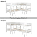 L Shaped Bunk Bed With Ladder
