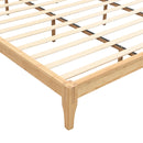 Solid Dry Bamboo Platform Bed Frame, With Slat Support