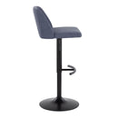 Toriano - Contemporary Adjustable Bar Stool With Rounded T Footrest (Set of 2)