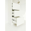 Elise - Modular Wood Closet System With Mirror In Customizable Storage Solution - White