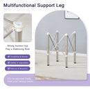 Simple Silver Stainless Steel Folding Table Frame Multifunctional Space Saving Design.Separate Folding Table Legs That Can Be Paired With Various Sizes And Styles Of Tabletops - Silver
