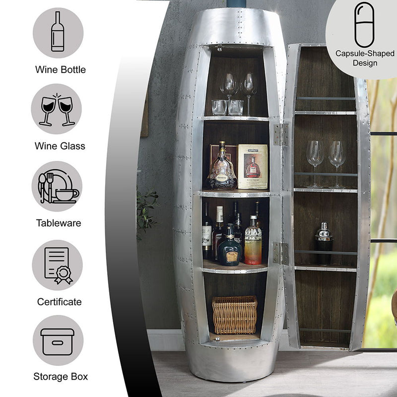 Brancaster - Cabinet - Oak & Aluminum