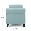 Hayes - Armed Storage Bench With Rolled Arms And Button Tufting