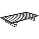 Industrial Metal Daybed With Adjustable Pop Up Trundle And LED Strip