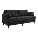 Chenille 2 Seater Sofa With LED Light, USB Charging Port, And Storage Bag