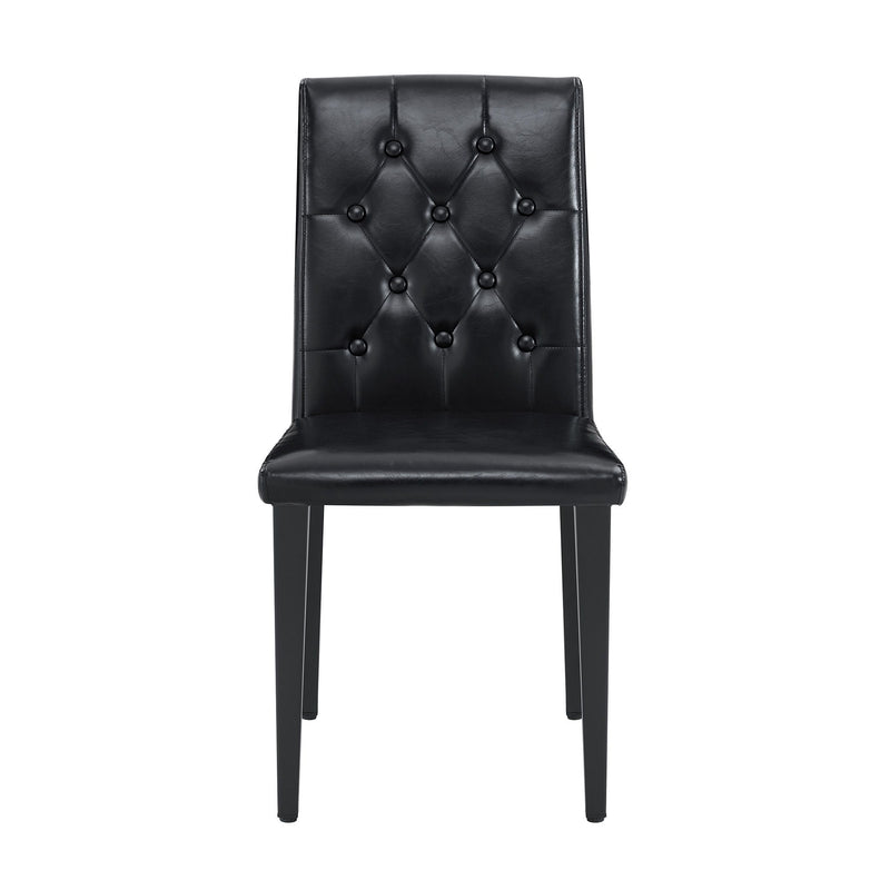 Dining Chairs With Ergonomic Buckle Backrest For Family Dining Rooms