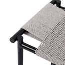 Handwoven Paper Rope Foot Rest Shoes Stools Ottomans For Entryway