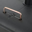 Wheelie - Stylish Square Umbrella Base With Stainless Steel Pole Handle