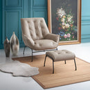 Zusa - Accent Chair & Ottoman