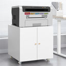 Office Furniture Copier Cabinet 2 Door Steel Copier Stand Mobile Pedestal File Printer Stand