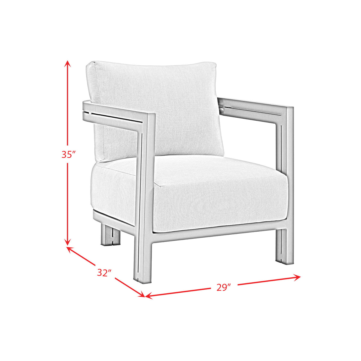 Playa Chair (Set of 2) in Dark Gray / Beige by Elements International, view 5