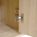 4 Door TV Cabinet, 2 Storage Spaces, Adjustable Shelves