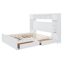 Bed With All In One Cabinet, Shelf And Sockets
