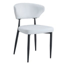 Minimalist Ergonomic Dining Chair With Curved Backres (Set of 4)