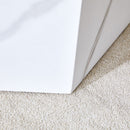 Modern Coffee Table With Complex Texture Patterns, Stylish And Durable Design - White