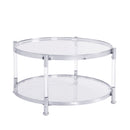 Contemporary Round Tempered Glass Table