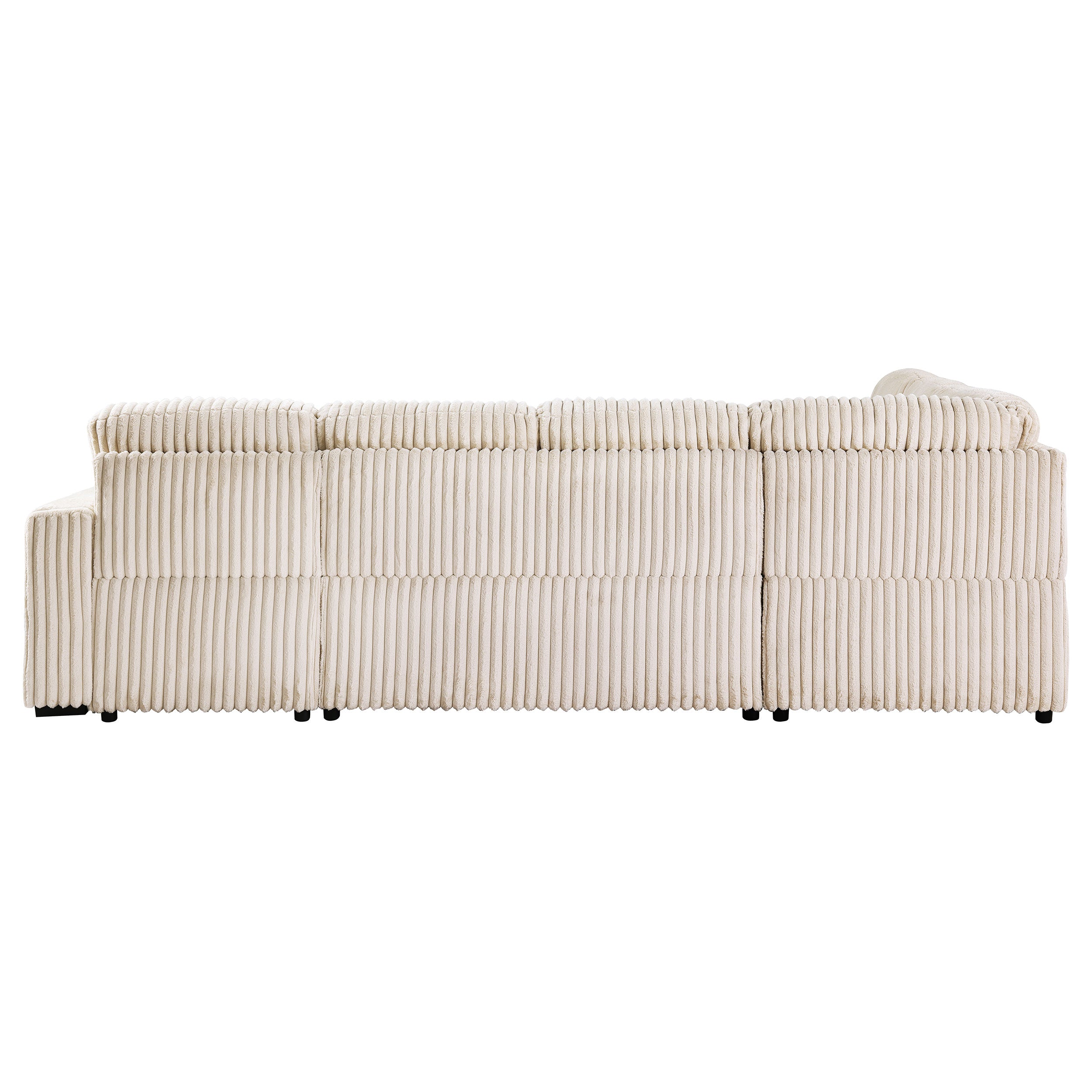 Devonshire Sleeper Sectional Sofa Storage Chaise Camel — view 14