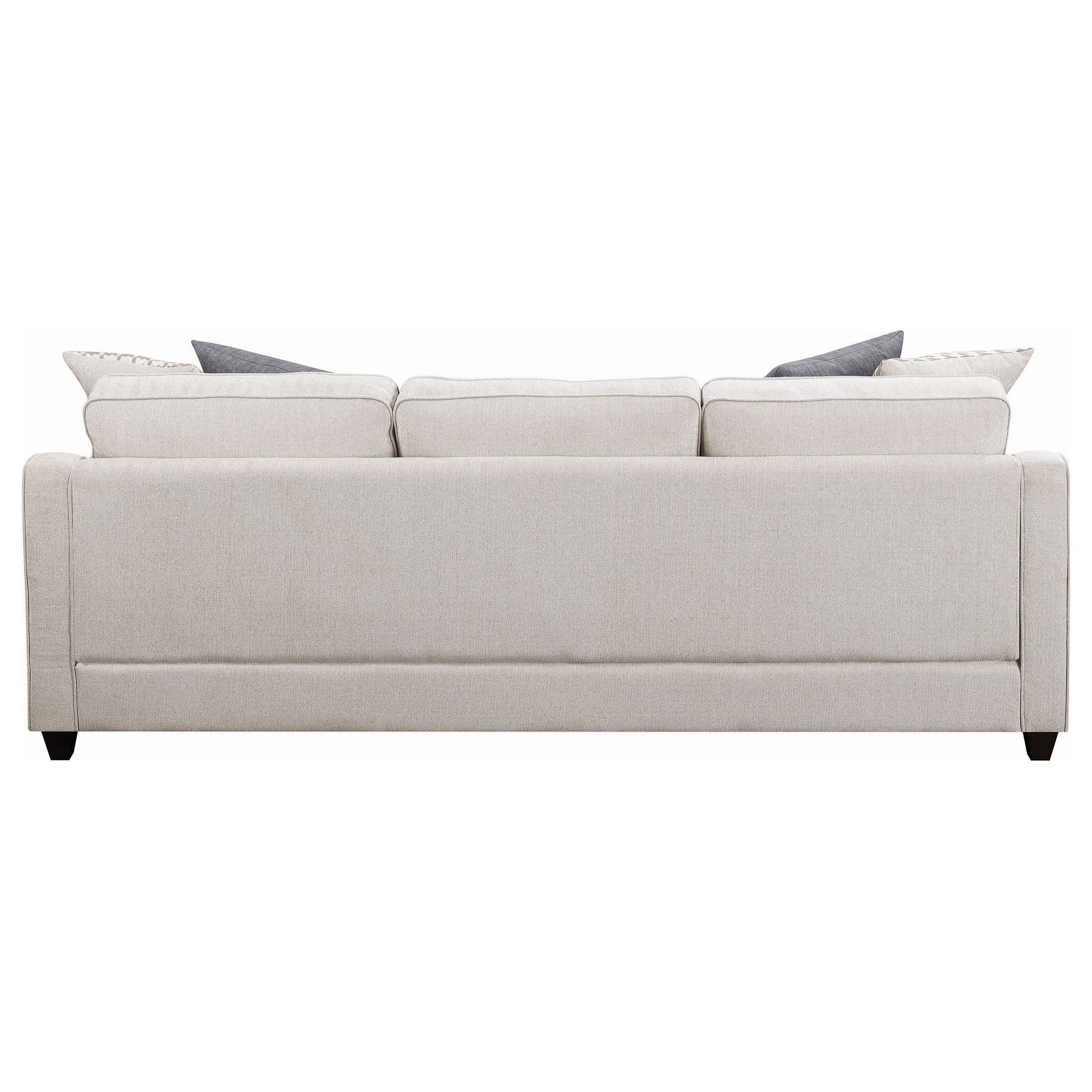 Mcloughlin Upholstered Sloped Arm Sectional Sofa Platinum — view 5