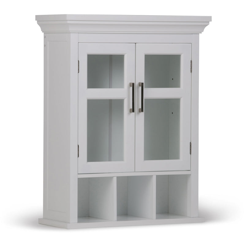 Avington - Two Door Wall Cabinet With Cubbies - Pure White