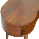 Rounded Writing Desk - Chestnut