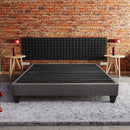 14" Upholstered Platform Bed Base, Mattress Foundation