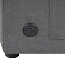 Modern L-Shaped Sectional Sofa With Curved Chaise, USB Ports, And Side Storage Pockets