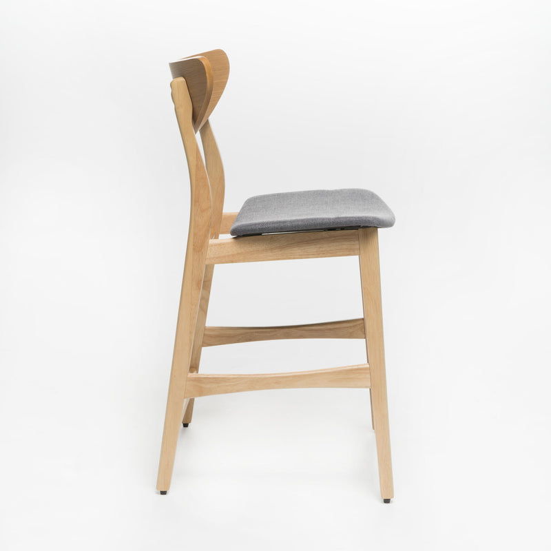 Retro Modern Counter Height Chair Set With Cushioned Seats