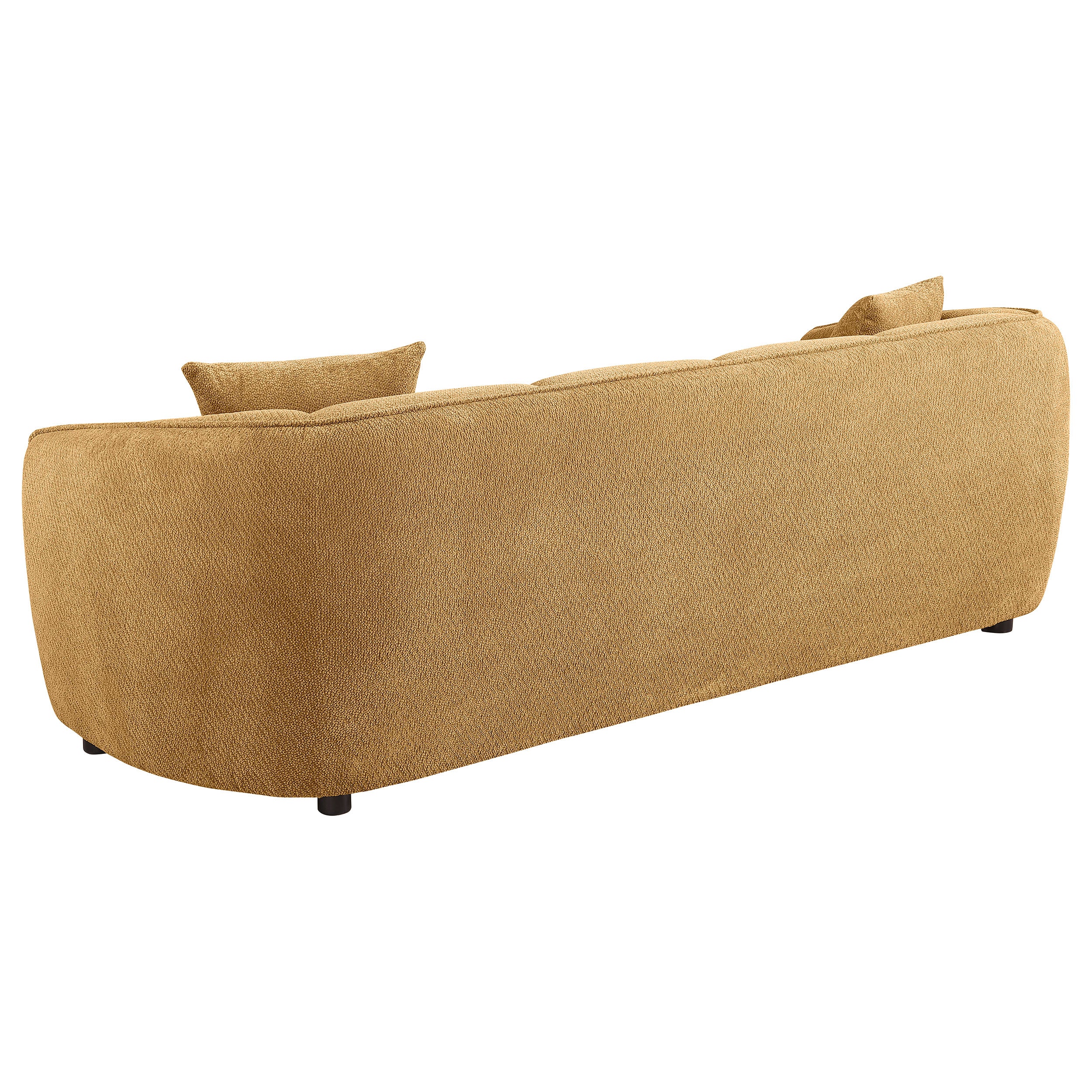 Aleisha Fabric Upholstered Sofa Mustard Yellow — view 6