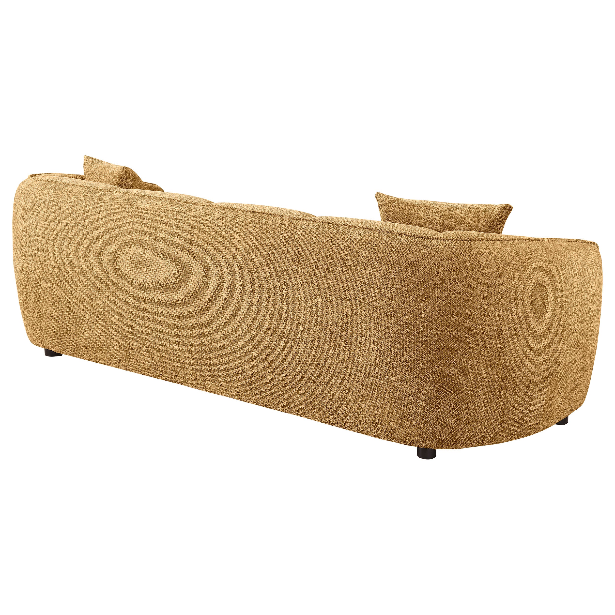 Aleisha Fabric Upholstered Sofa Mustard Yellow — view 7