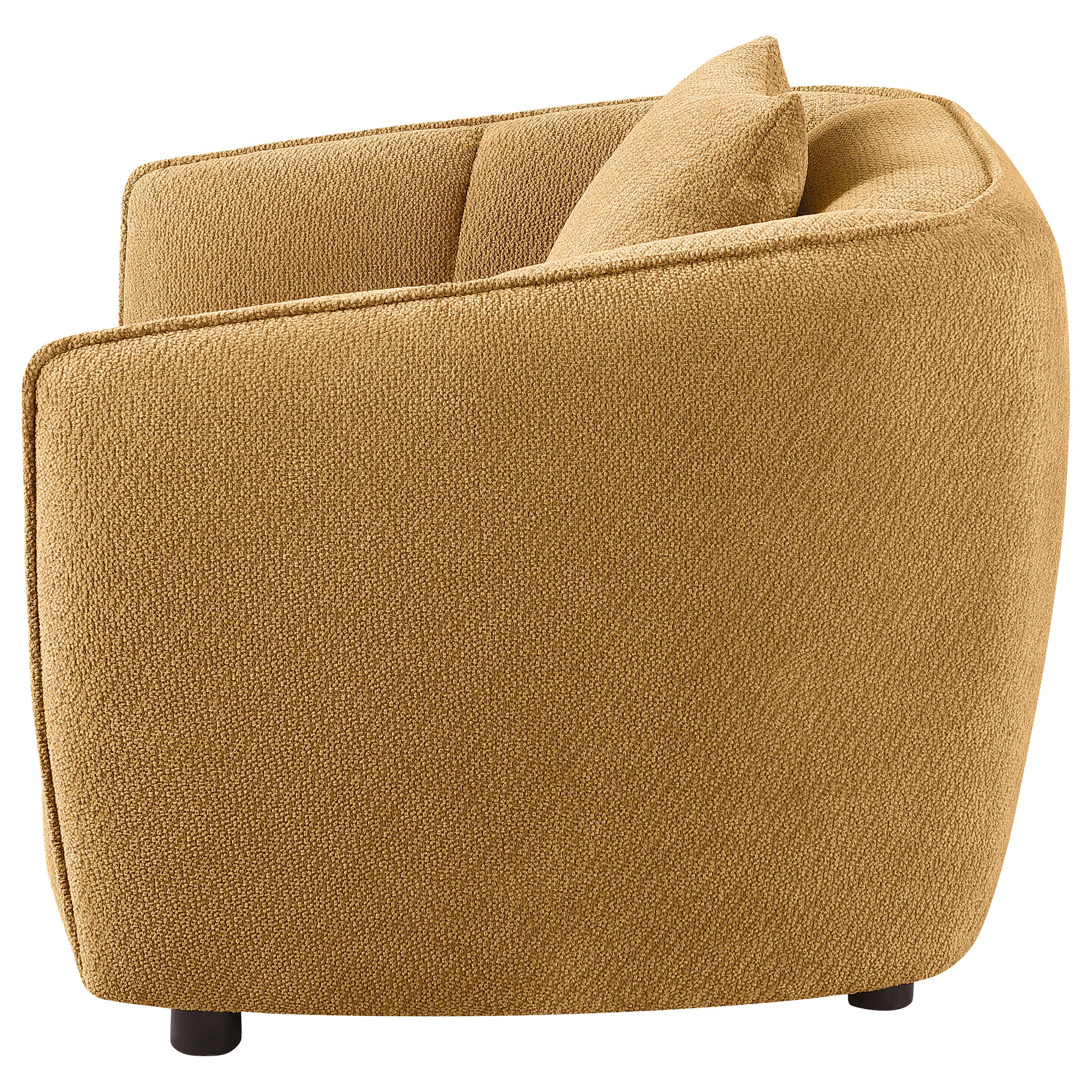 Aleisha Fabric Upholstered Accent Chair Mustard Yellow — view 5