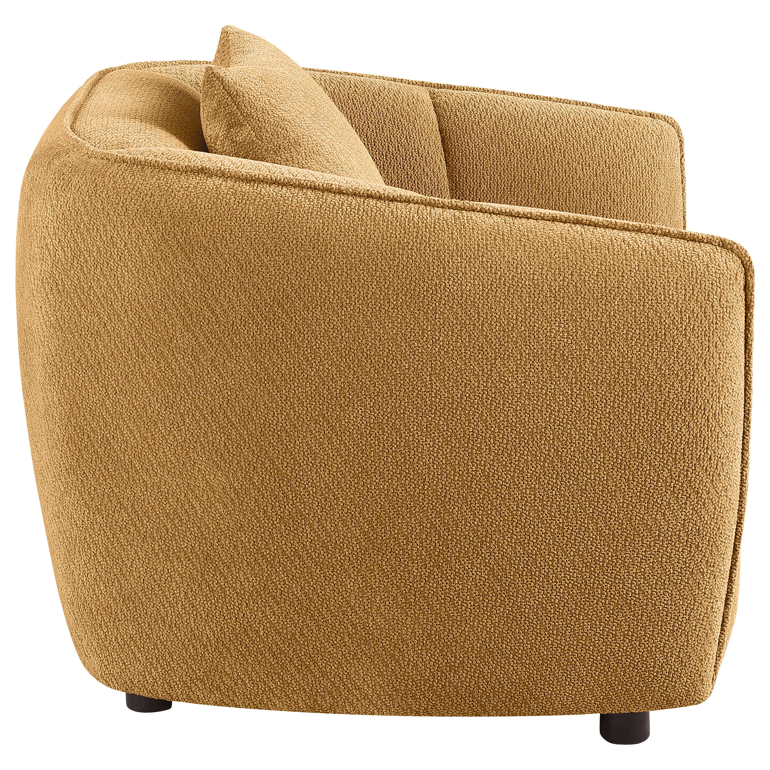 Aleisha Fabric Upholstered Accent Chair Mustard Yellow — view 8