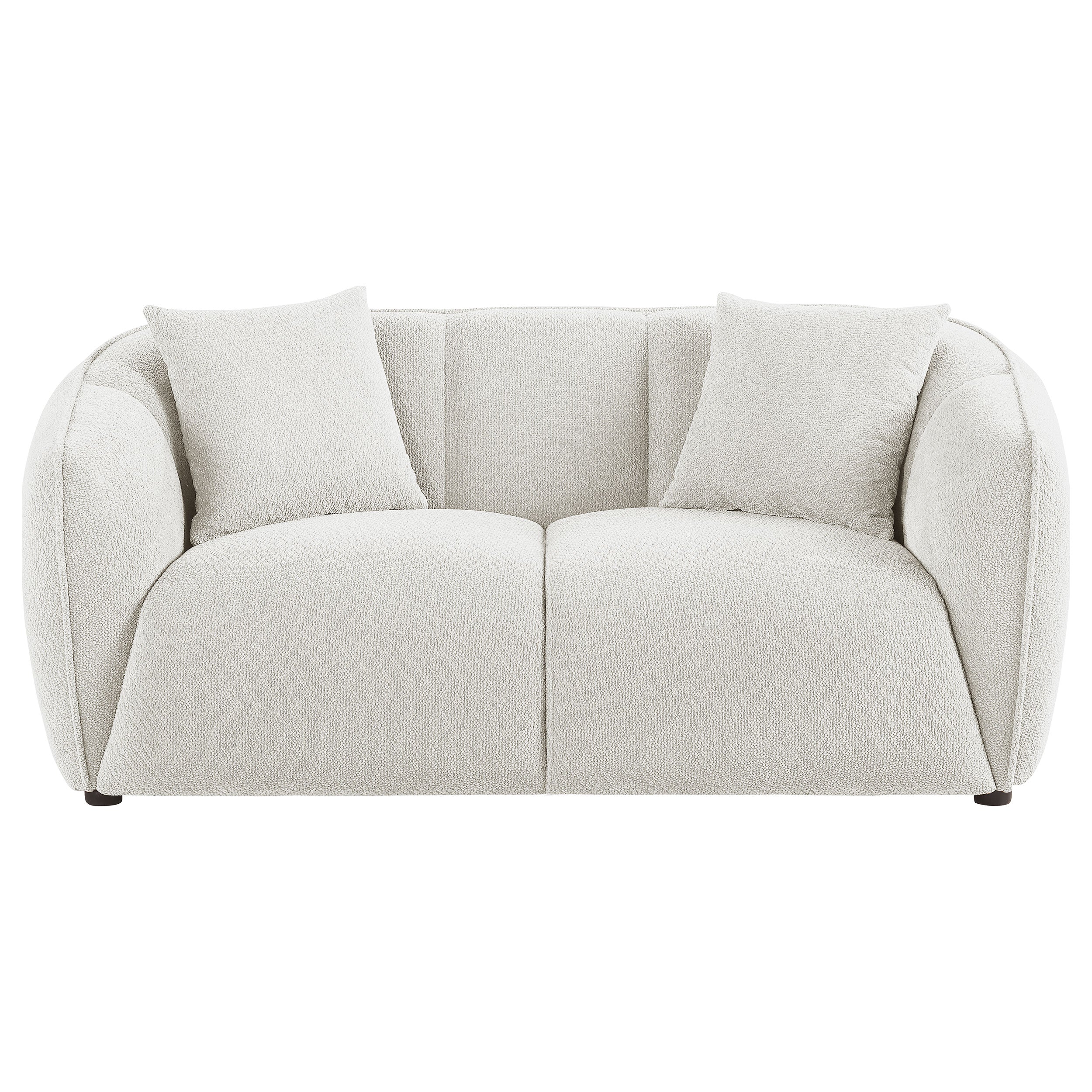 Aleisha Fabric Upholstered Loveseat Sand — view 3