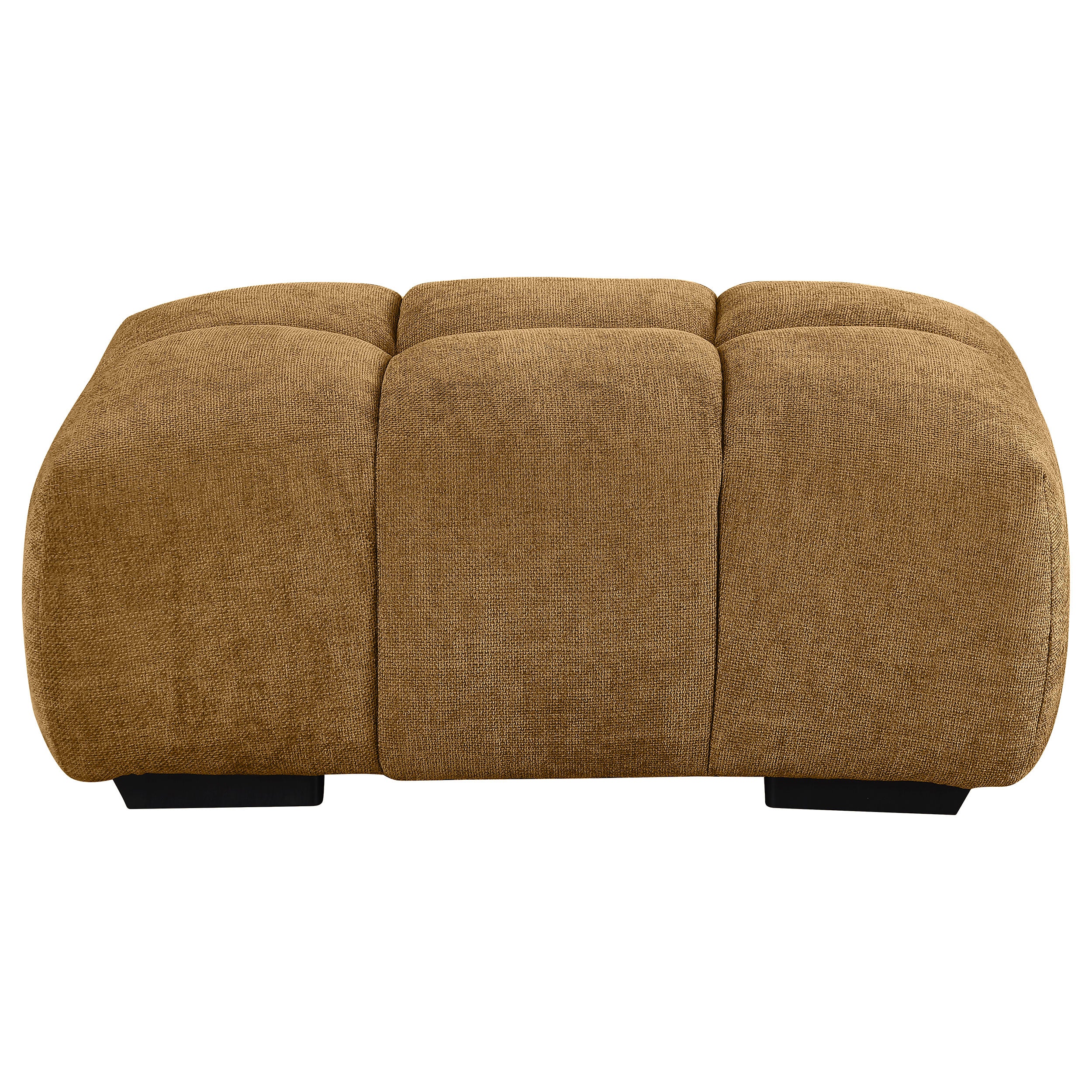 Camacho Rectangular Upholstered Tufted Ottoman Amber — view 3