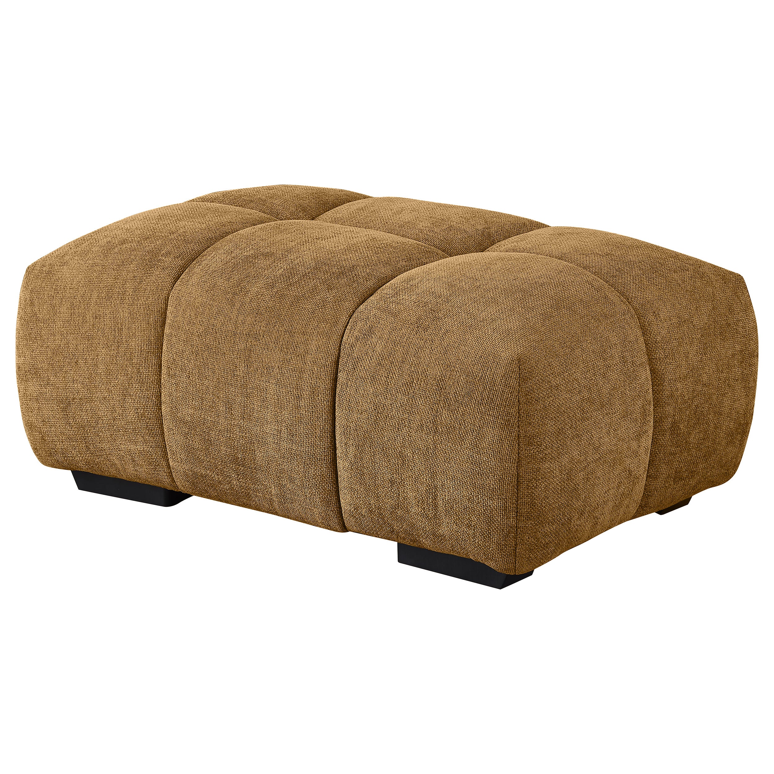 Camacho Rectangular Upholstered Tufted Ottoman Amber — view 4