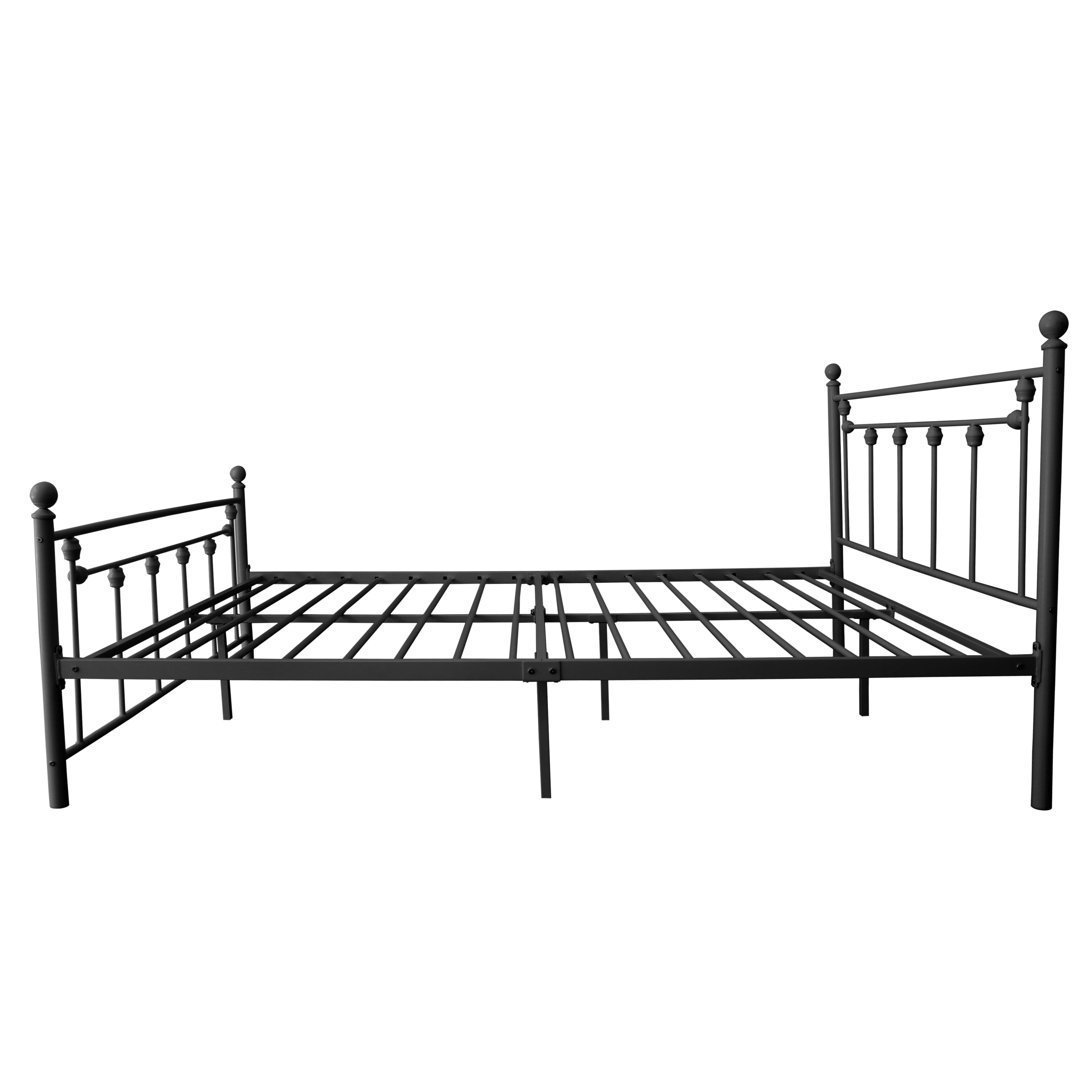 Queen Size Metal Bed Frame with Headboard and Footboard (black) - Atlantic Fine Furniture Melbourne FL