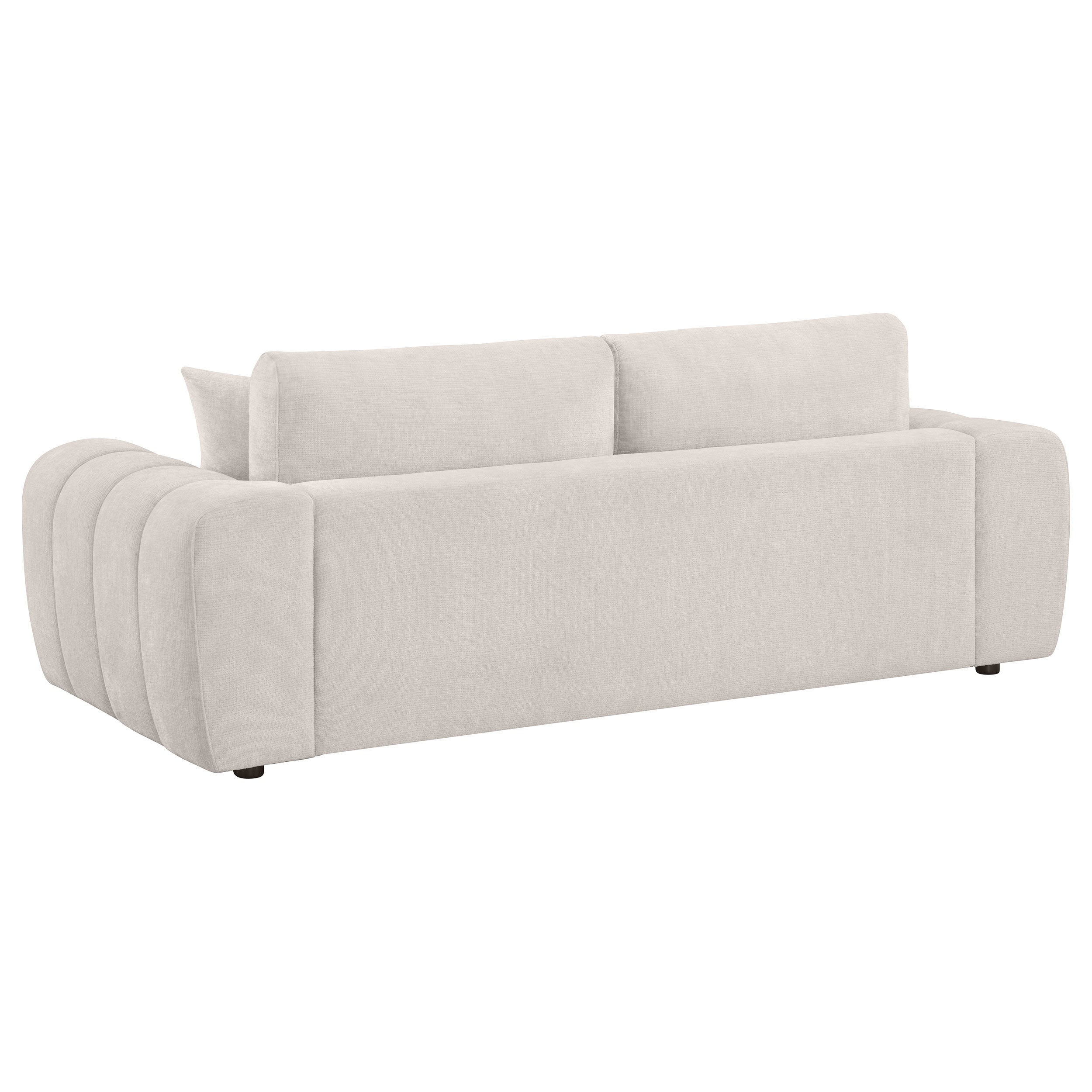 Burnett 2-piece Chenille Upholstered Sofa Set Ivory — view 4