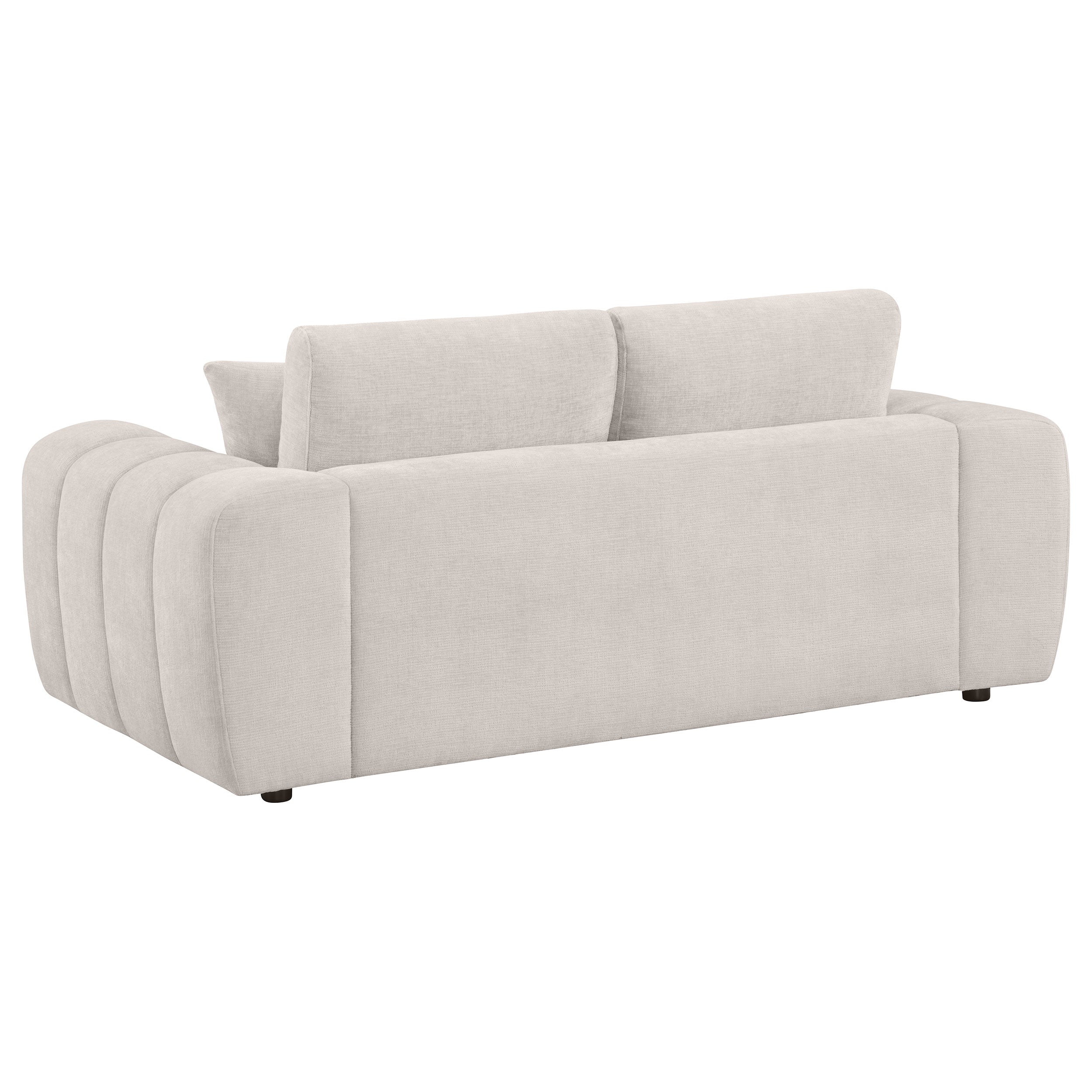 Burnett 2-piece Chenille Upholstered Sofa Set Ivory — view 6