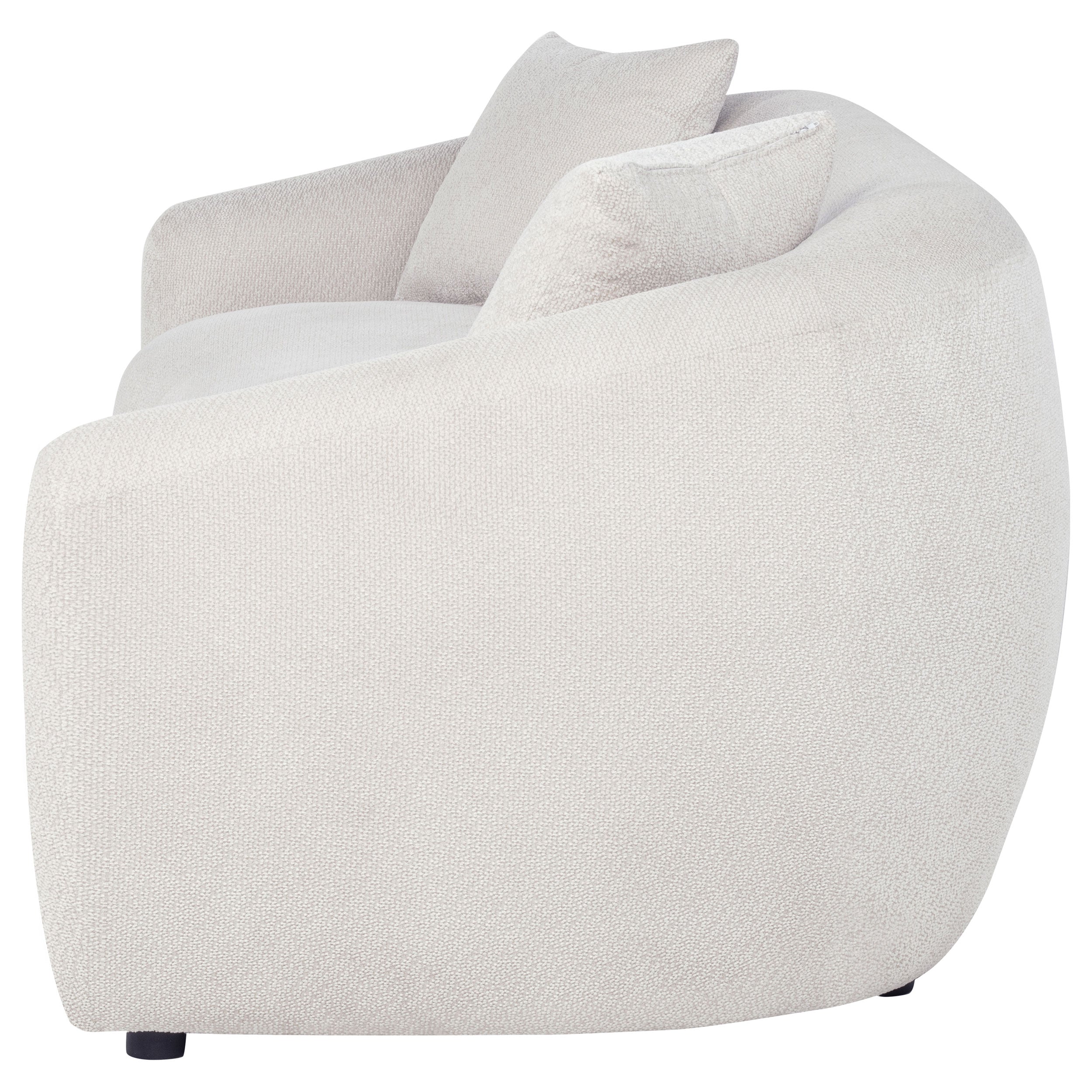 Isabella Fabric Upholstered Sofa Sand — view 5
