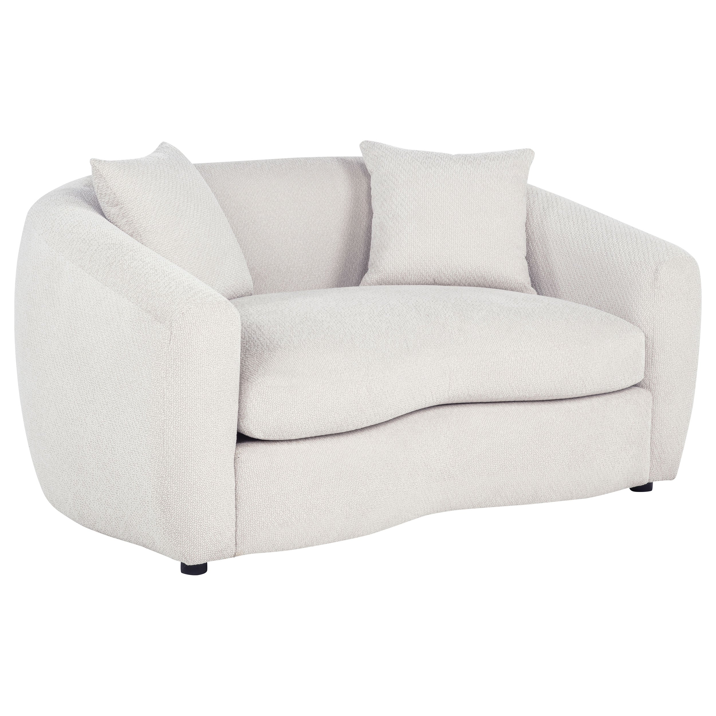 Isabella Fabric Upholstered Loveseat Sand — view 1