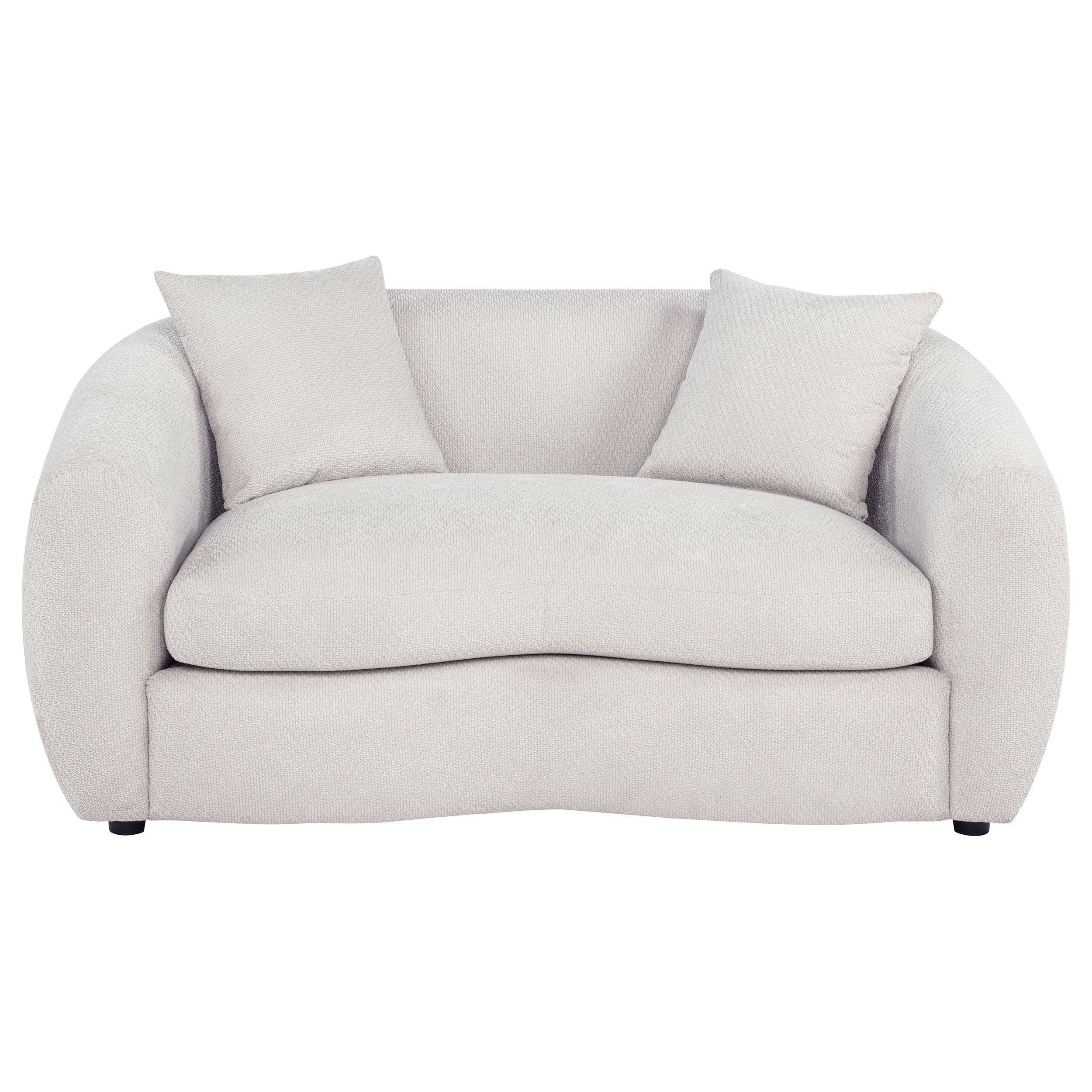 Isabella Fabric Upholstered Loveseat Sand — view 3