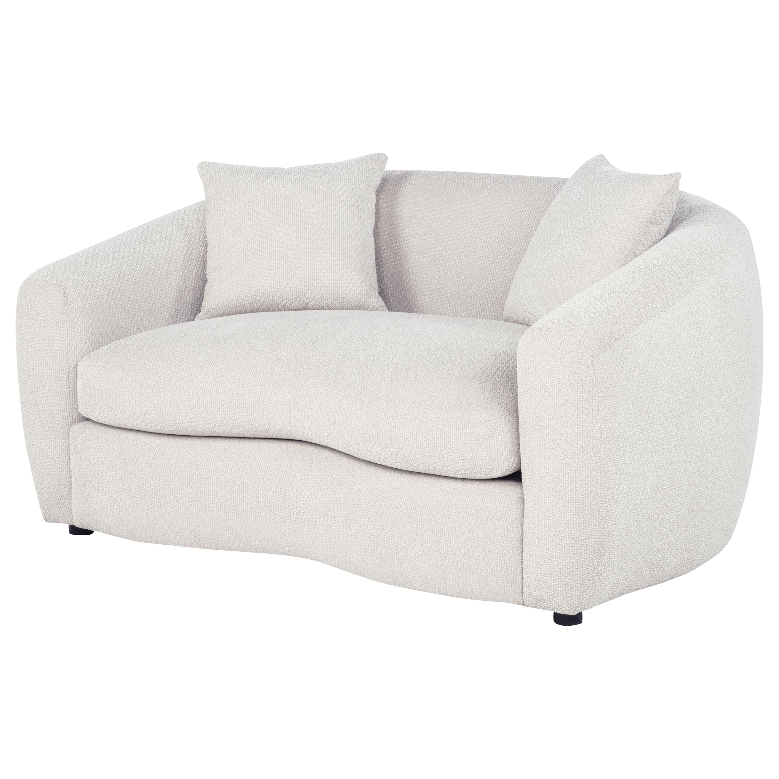 Isabella Fabric Upholstered Loveseat Sand — view 4