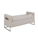 Crawford - Soft Close Storage Bench With Open Sides - Gray
