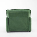 Oversized Reading Armchair With Thick Cushions, High Back Support