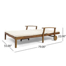 Etherealize - Outdoor Adjustable Double Chaise Lounge With Water Resistant Cushions