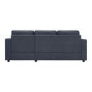 Modern L-Shaped Sectional Sofa With Curved Chaise, USB Ports, And Side Storage Pockets