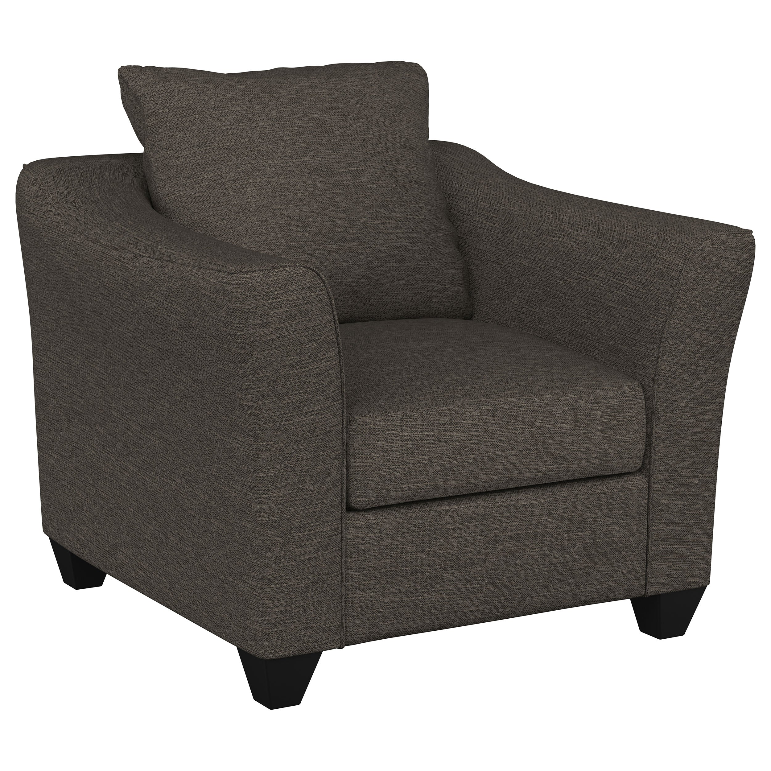 Salizar Upholstered Flared Arm Accent Chair Charcoal Grey — view 1
