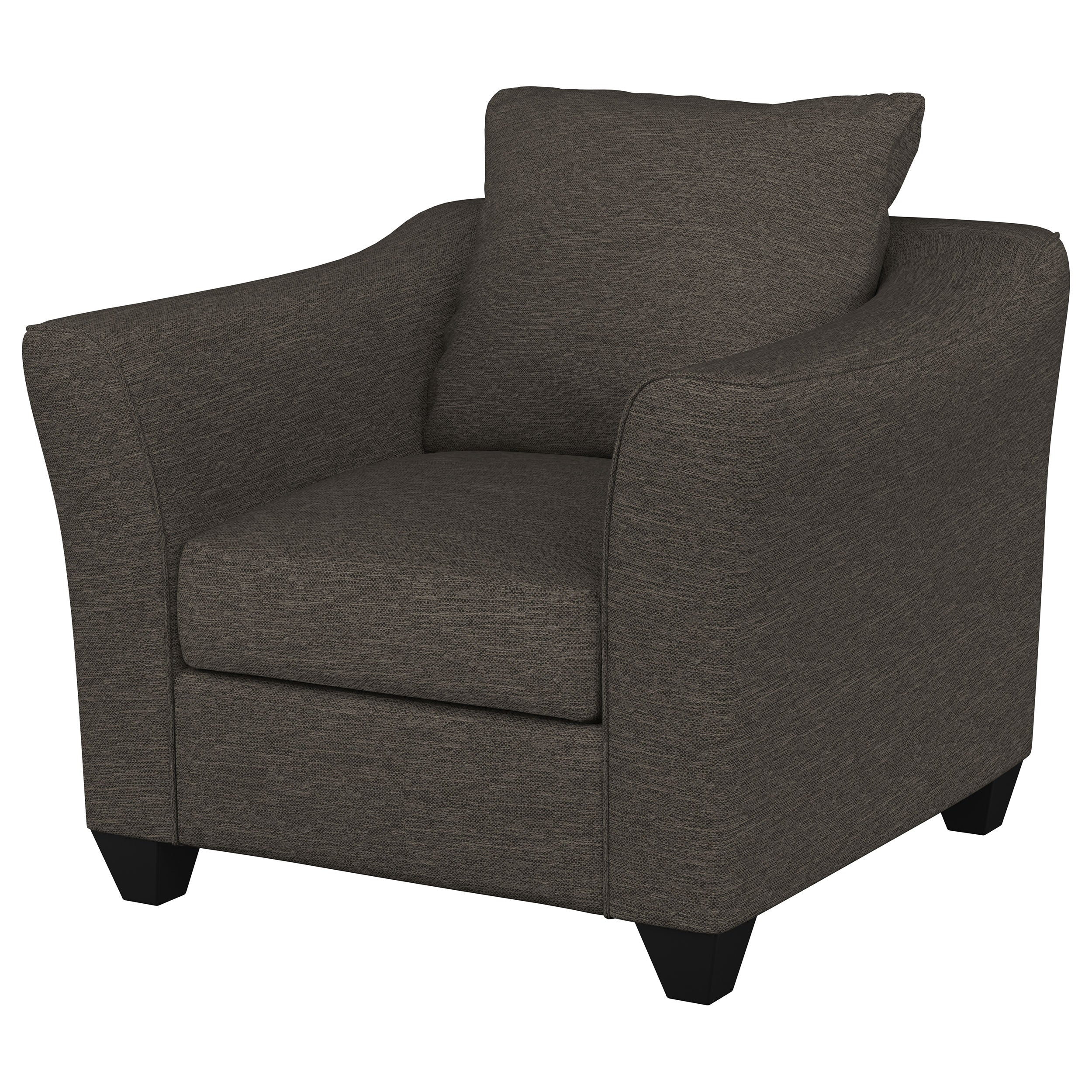 Salizar Upholstered Flared Arm Accent Chair Charcoal Grey — view 4